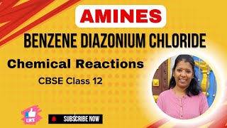 Benzene diazonium chloride  Chemical Reactions  Amines  Class 12  CBSE  NEET [upl. by Eenahpets669]