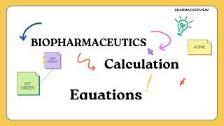 Biopharmaceutics equations amp calculation [upl. by Amr]