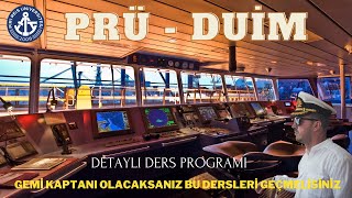 Deniz Ulaştırma İşletme Mühendisliği Ders Programı  Detaylı Anlatım [upl. by Gaivn]