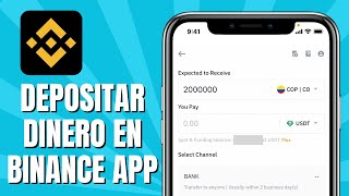 Cómo DEPOSITAR Dinero En BINANCE APP Fácil Y Rápido [upl. by Aicined]