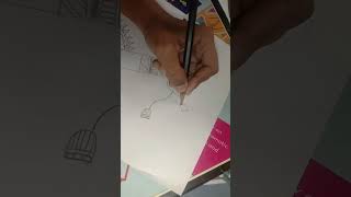 Shri Krishna art subscribemychannel viralshort drawing [upl. by Anecuza]