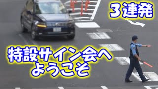 【警察２４時】特設サイン会へようこそ 簡単なことが守れない違反者３連発 王子警察 [upl. by Leoni]