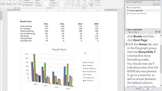 JasperActive Word 2016 Core Lesson 4 Learn 2 Inserting Page Breaks [upl. by Treble]