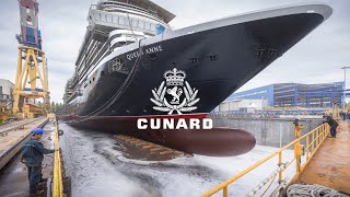 Cunard  Queen Anne  Float Out Ceremony [upl. by Yrakaz719]