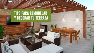 Tips para remodelar y decorar tu terraza y convertirla en un oásis urbano [upl. by Laspisa]