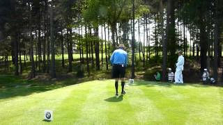 Bruce Forsyth BMW PGA Wentworth ProAm Golf Tee Off with a Driver [upl. by Liederman]