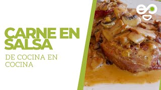 Carne en Salsa de Champiñones la mejor receta desde casa  De Cocina en Cocina  Támesis TeVe [upl. by Nosrak]