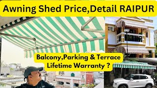 Awning Shed Pricedesign Full Detail Raipur CGBest Interior Designer in Raipur Profile Shed Raipur [upl. by Anehsak]