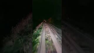 Cambridgeshire Guided Busway at night on bored 13909  BU69 XYK [upl. by Lehcem687]