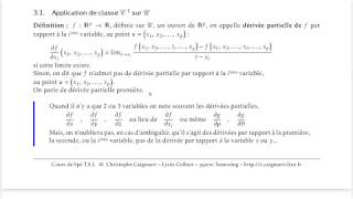 Chap14  Fonctions de plusieurs variables [upl. by Rivard]