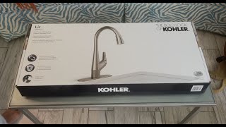 Unboxing the Lir Pulldown Kohler Kitchen Faucet [upl. by Caine]