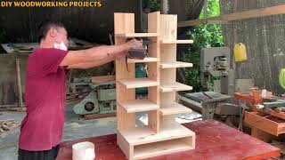 Easy Modern Style Woodworking From Pallets  The Best DIY Shoe Racks To Keep Your Home In Order [upl. by Amlus]