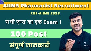 AIIMS Pharmacist Recruitment  CREAIIMS 2023 Complete Details  AIIMS Pharmacist Vacancies 2023 [upl. by Morna]