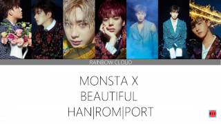 PTBR MONSTA X Beautiful LETRA COLOR HANROMPORT [upl. by Leuneb861]