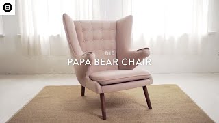 Hans Wegner Papa Bear Chair Replica  Mid Century Modern Furniture [upl. by Ahsena]