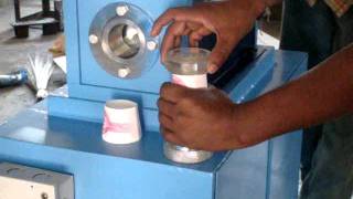 semi automatic paper cup machine operation [upl. by Asselam146]