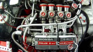 1983 Honda Prelude Mikuni BST36 four ITB carb  first start march 1 2013 [upl. by Fonsie]