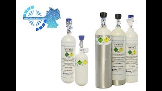 Sauerstoffflasche für Sauerstofftherapie  GOX Flasche nach AMG GEFÜLLT [upl. by Ebanreb]