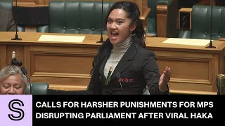 Viral haka prompts calls for harsher punishments for MPs disrupting Parliament  Stuffconz [upl. by Bartlett155]