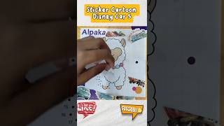 Sticker cartoon Disney car 5 puzzle shortsfeed shorts [upl. by Eniluqcaj]