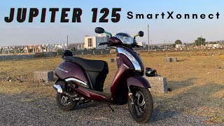 2024 TVS Jupiter 125 SmartXonnect  Detailed Review  Motorxone [upl. by Leuneb352]