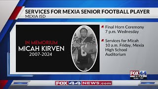 Services for Mexia senior football player announced [upl. by Gide]