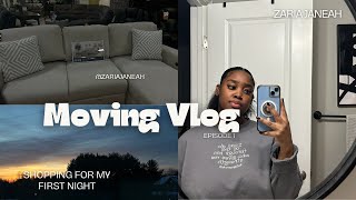 MOVING VLOG first apartment shopping for my first night cleaning supplies haul  Zaria Janeah [upl. by Aihsatan]