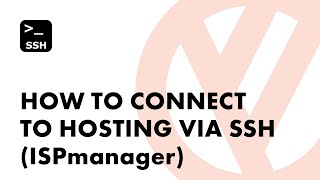 How to connect to hosting via SSH ISPmanager PuTTY [upl. by Burta]