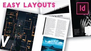 How to make BEAUTIFUL and EASY InDesign Layouts in 9 minutes Episode 1 [upl. by Fesoy]