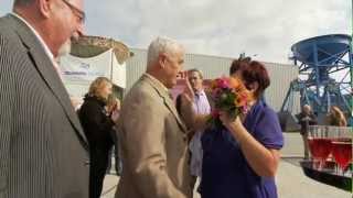 Christening Mv Ual Africa by Mrs Francien Koek as the vessels godmother [upl. by Odeen340]