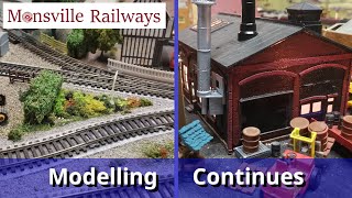 Modelling Continues on the Monsville Garage Project Model Railway  Part 16 [upl. by Eniamrahc]