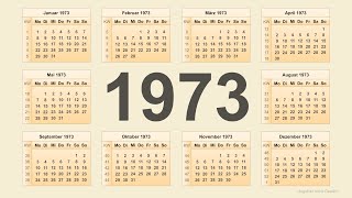 Kalender 1973 [upl. by Kermie]