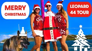 Sailing Bluefin Ep 13 MERRY CHRISTMAS  Leopard 44 Catamaran Tour [upl. by Arreik]