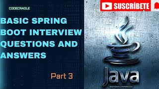 Spring Boot interview questions and answerspart 3spring Boot Spring Javainterview questions [upl. by Sheelah827]