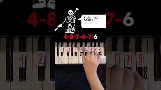 Disbelief Papyrus Piano Tutorial shorts [upl. by Azial]