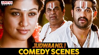 Judwaa No 1 Ultimate Comedy Scenes  Latest Comedy Scenes  NTR Nayanthara Sheela  Aditya Movies [upl. by Pompei576]