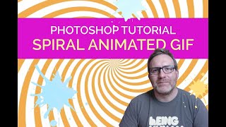 Photoshop Tutorial  Spiral Animated GIF [upl. by Aihtekal]