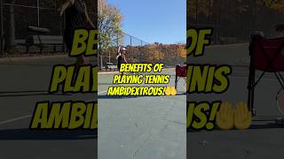 AMBIDEXTROUS TENNIS Benefits of playing tennis both righty and lefty tennis workingclassaces ace [upl. by Iahs]