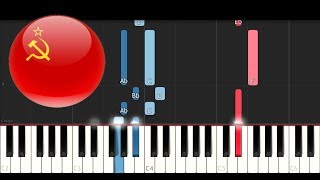 Soviet Union  National Anthem Piano Tutorial [upl. by Tergram]