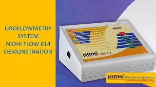 UROFLOWMETRY SYSTEM NIDHIFLOW 814 DEMONSTRATION [upl. by Dori977]