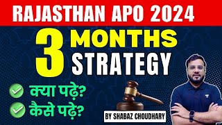 3Month Strategy Plan for Rajasthan APO  Shabaz Chaudary  Unacademy Judiciary [upl. by Demetria994]