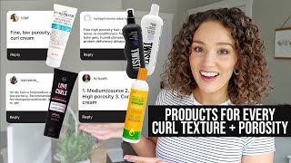 Best Curly Hair Products based on Your Porosity  Texture fine medium coarse [upl. by Inobe]