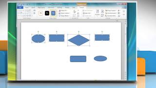 How to create a Flow Chart in Microsoft® Word 2010 [upl. by Argella]