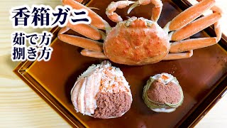 香箱ガニ（ズワイガニ）の食べ方・茹で方・捌き方【セコガニ／セイコガニ／親ガニ】 [upl. by Minnnie656]