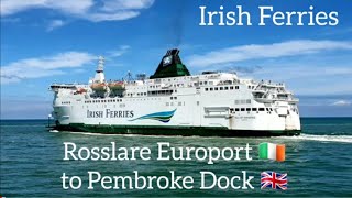 Irish Ferries  Rosslare to Pembroke  Ship tour [upl. by Elleinnod]