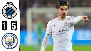 Club Brügge  Manchester City 15 Highlights  UEFA Champions League  20212022 [upl. by Hay]