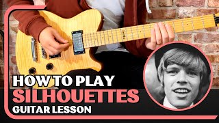 How To Play Silhouettes on guitar  Hermans Hermits guitar lesson [upl. by Kilian190]