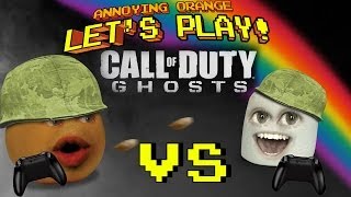 Annoying Orange Lets Play Call Of Duty Ghosts 2 Marshmallow Fight [upl. by Aleck]