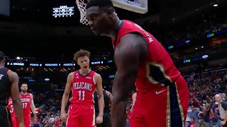 Zion Williamson And1 on Jock Landale  Pelicans vs Suns Highlights 1292022 [upl. by Conant]