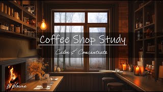 Coffee Shop Study🎧2 Hours calming jazz [upl. by Ayana357]